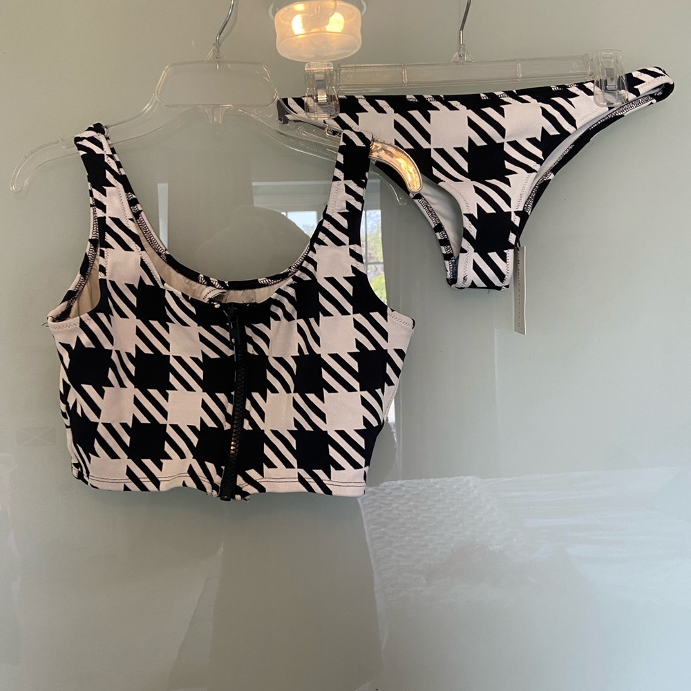 Solid & Striped Houndstooth Printed Bikini - image 4
